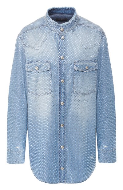 Женская джинсовая рубашка BALMAIN, арт. RF02918/D065