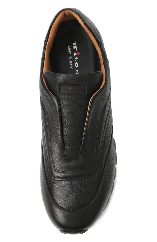 Кожаные кроссовки Kiton USSA107N0109803 Чёрный  USSA107N0109803 Фото 6