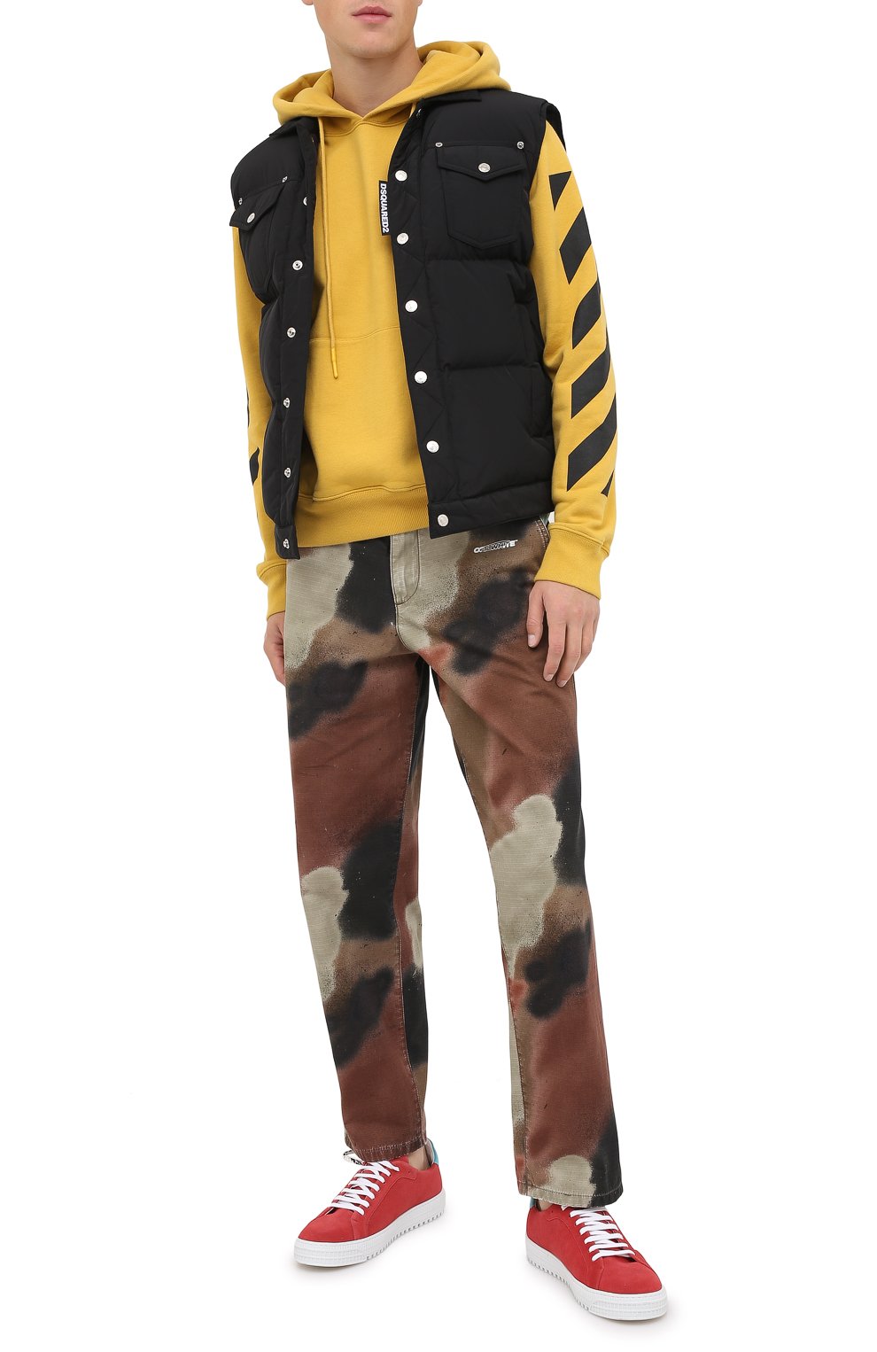 Хлопковое худи OFF-WHITE, арт. 0MBB034F20FLE0091610, фото 2