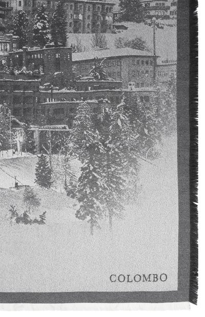 Шаль из кашемира и шелка COLOMBO серого цвета по цене 427000 руб., арт. S79/5817-RP11, фото 4 Шаль из кашемира и шелка COLOMBO, арт. S79/5817-RP11, фото 4