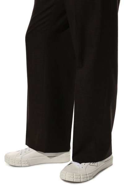 Кожаные кеды PRADA, арт. 2EG302-A21-F0009, фото 3
