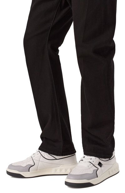 Кожаные кеды one stud VALENTINO, арт. 6Y2S0E71/NWN, фото 3