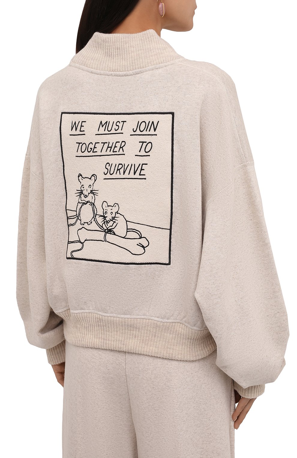 Свитер из вискозы и хлопка LOEWE кремового цвета по цене 94050 руб., арт. S359341XAL, фото 4 Свитер из вискозы и хлопка LOEWE, арт. S359341XAL, фото 4