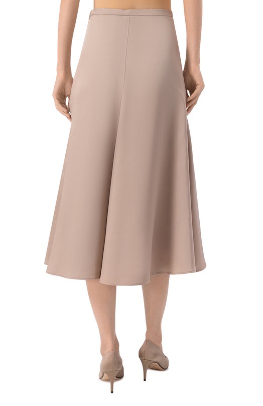 Шелковая юбка Brunello Cucinelli MB179G3965 Бежевый  MB179G3965 Фото 4