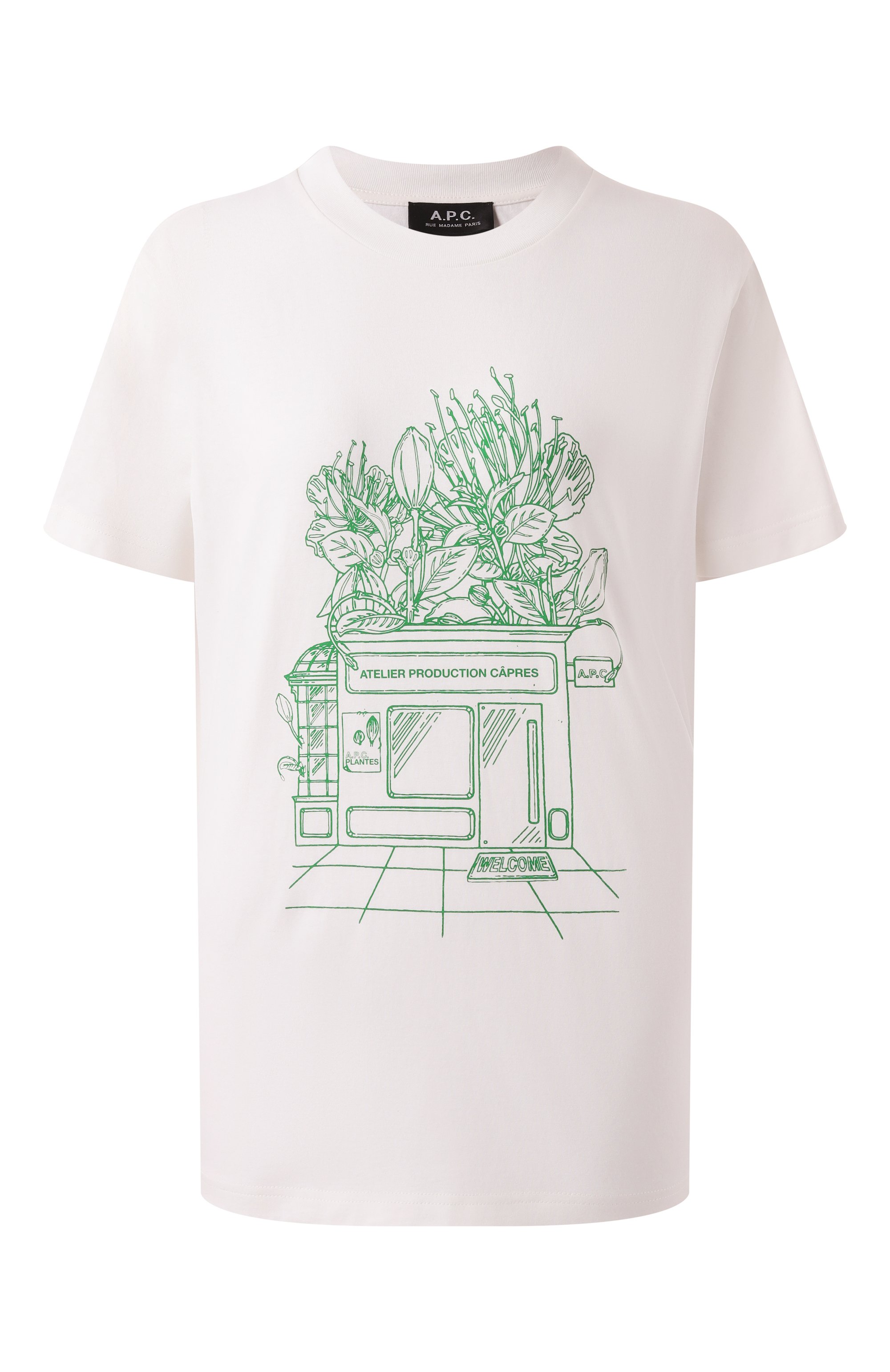 Хлопковая футболка A.P.C., арт. C0GCK-M26449, фото 1