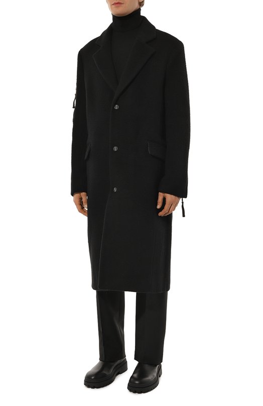 Шерстяное пальто Thom Krom Чёрный, фото 3