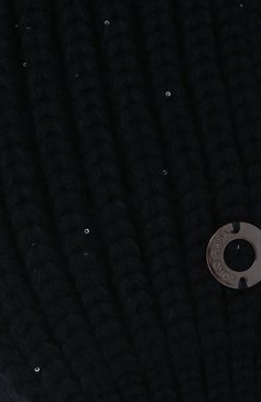 Женская повязка на голову LORO PIANA темно-синего цвета, арт. FAM0140 | Фото 4 (Материал: Текстиль, Кашемир, Шерсть; Региональные ограничения белый список (Axapta Mercury): Не проставлено; Женское Кросс-КТ: Шапка-тюрбан; Материал сплава: Проставлено; Нос: Не проставлено)