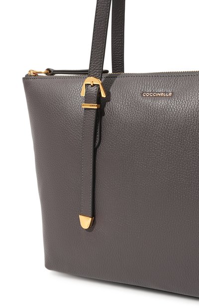 Сумка-тоут gleen small COCCINELLE темно-серого цвета по цене 32000 руб., арт. E1 N15 11 03 01, фото 3 Сумка-тоут gleen small COCCINELLE, арт. E1 N15 11 03 01, фото 3