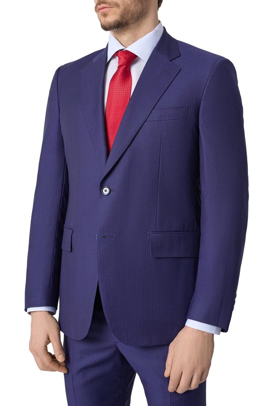 Шерстяной костюм Stefano Ricci M1SF432220/W0024S/5011/64 Синий  M1SF432220/W0024S/5011/64 Фото 3