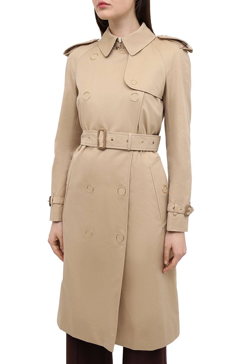Хлопковый тренч BURBERRY, арт. 8035917, фото 3