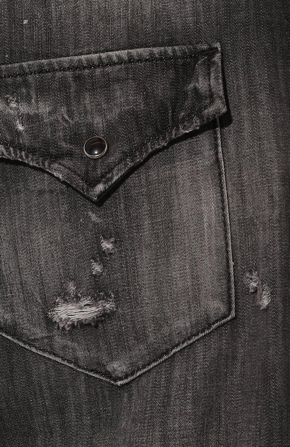 Джинсовая рубашка DSQUARED2 черного цвета по цене 61750 руб., арт. S71DM0620/S30826, фото 5 Джинсовая рубашка DSQUARED2, арт. S71DM0620/S30826, фото 5