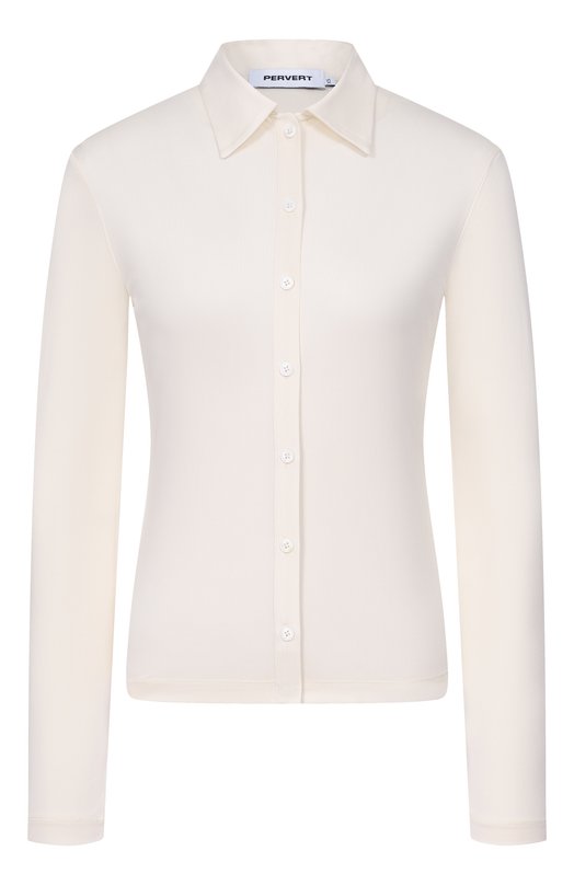 Шелковая блузка Essential Pervert PE26/BL01/50-04 Белый PE26/BL01/50-04