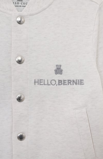 Хлопковая толстовка BRUNELLO CUCINELLI, арт. BTU14E164V, фото 3