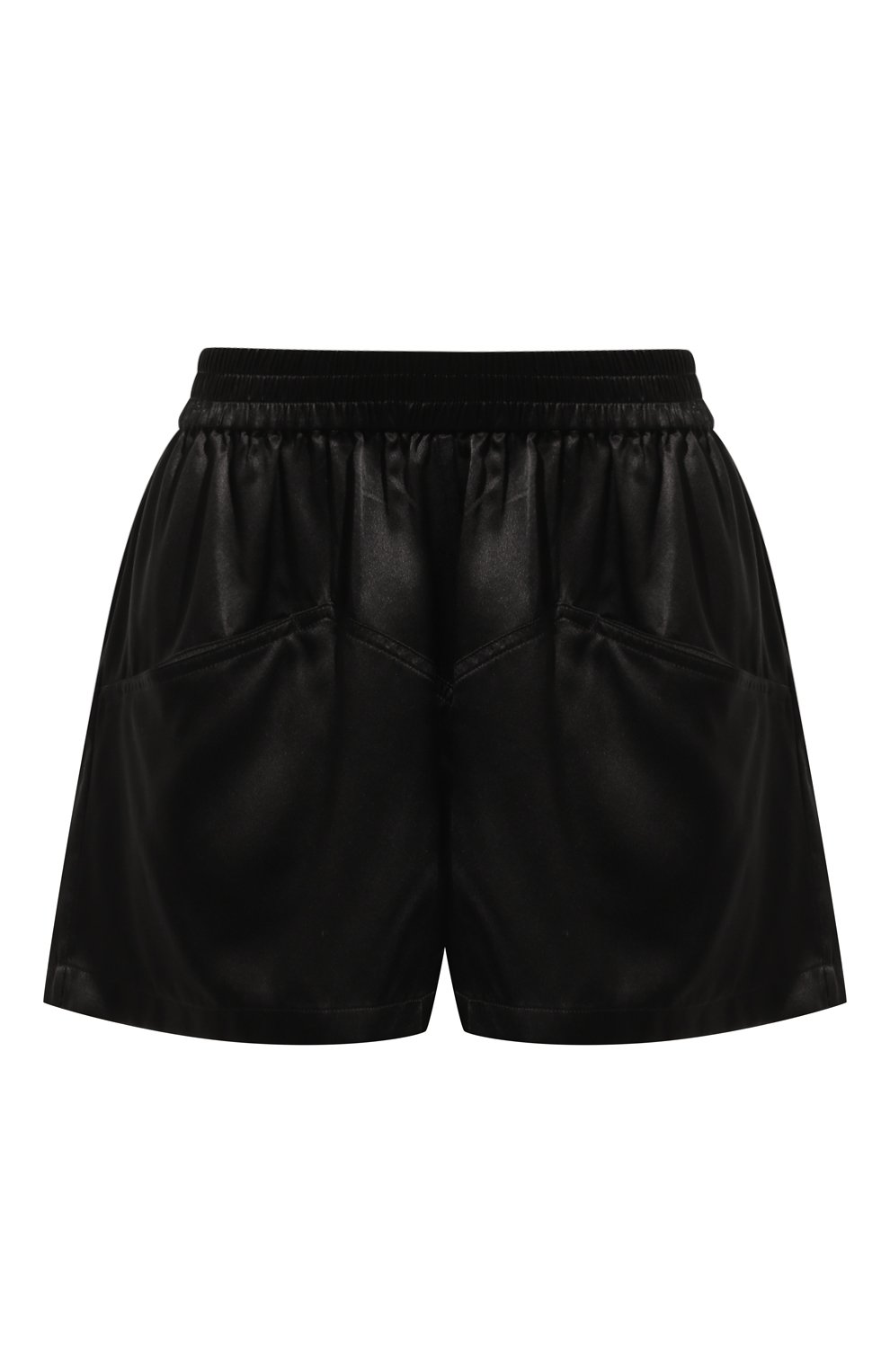 Шелковые шорты JACOB LEE черного цвета по цене 64200 руб., арт. WSS013SS24B, фото 1 Шелковые шорты JACOB LEE, арт. WSS013SS24B, фото 1