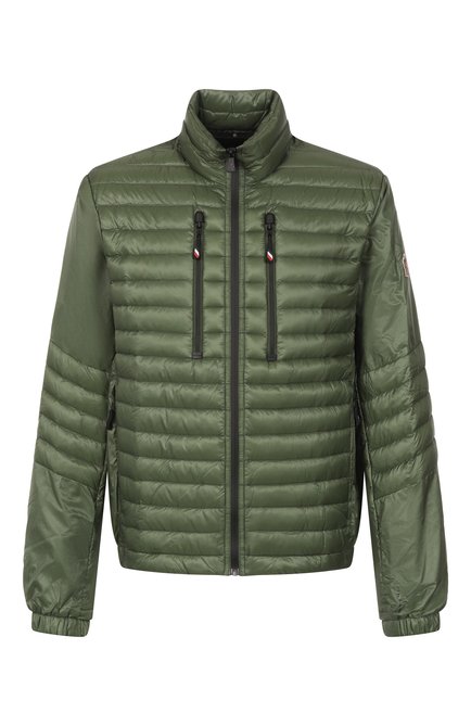 Мужская куртка MONCLER GRENOBLE зеленого цвета, арт. 1A00013/595B1 | Фото 1 (Материал внешний: Синтетический материал; Длина (верхняя одежда): Короткие; Материал сплава: Проставлено; Рукава: Длинные; Драгоценные камни: Проставлено; Материал подклада: Синтетический материал)