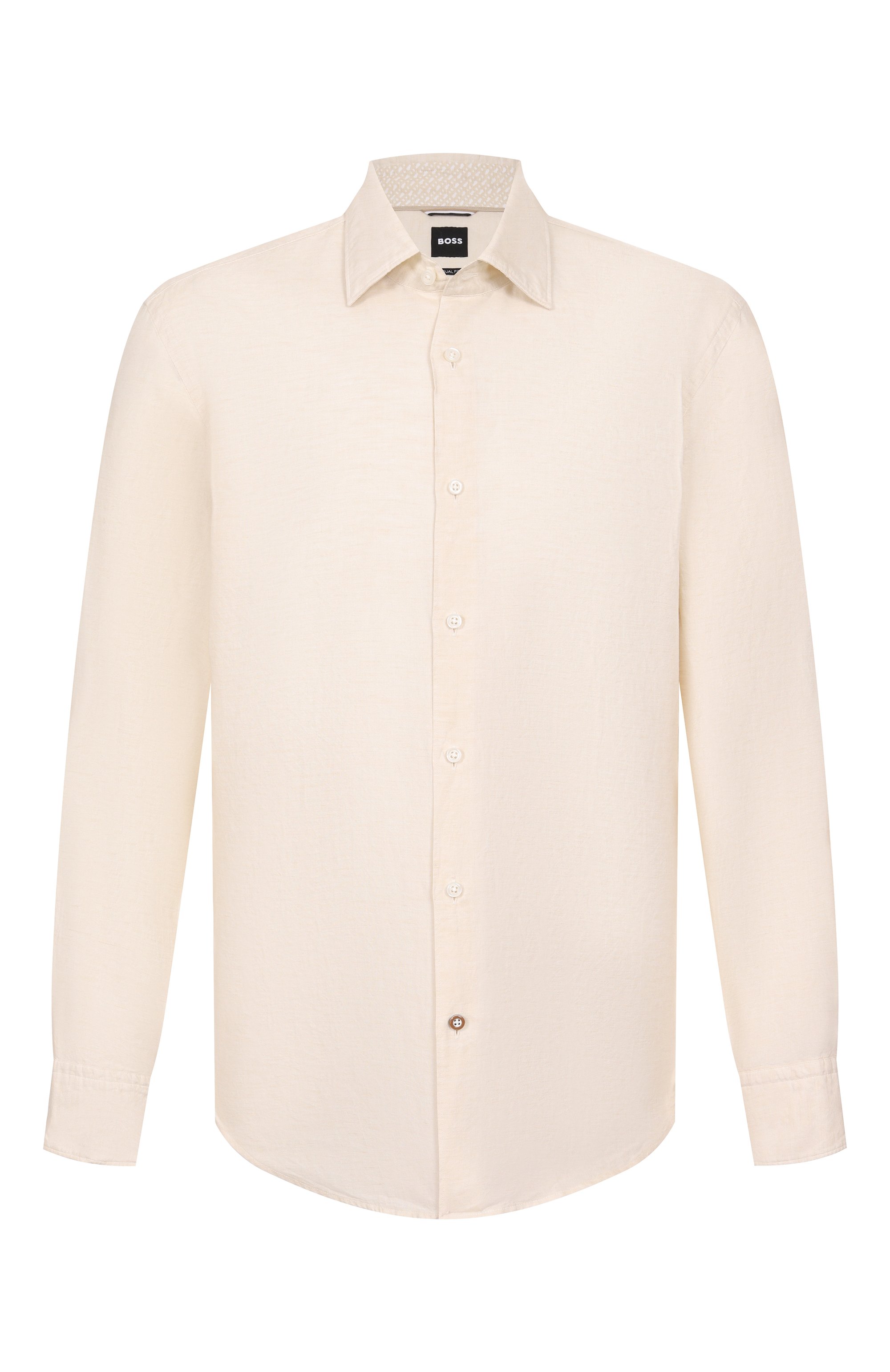 Рубашка изо льна и хлопка BOSS, арт. 50539531, фото 1