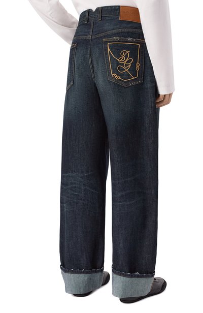 Джинсы DOLCE & GABBANA темно-синего цвета по цене 139500 руб., арт. GP247Z/G8P03, фото 4 Джинсы DOLCE & GABBANA, арт. GP247Z/G8P03, фото 4