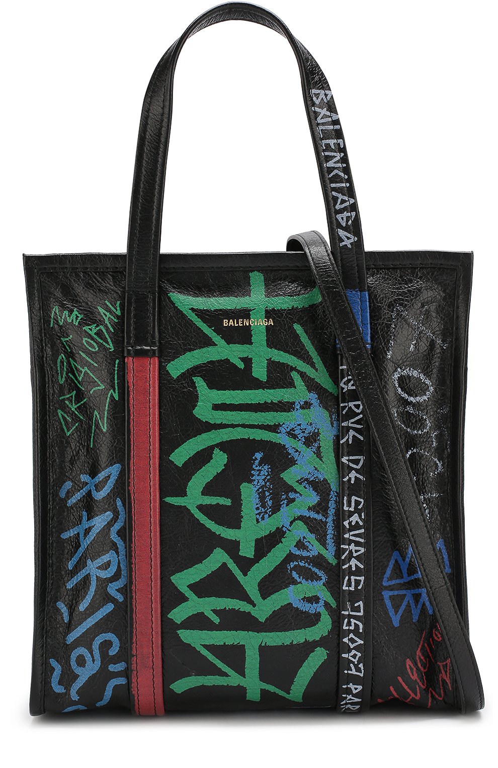 Сумка bazar s graffiti BALENCIAGA, арт. 513990/0FE0N, фото 6