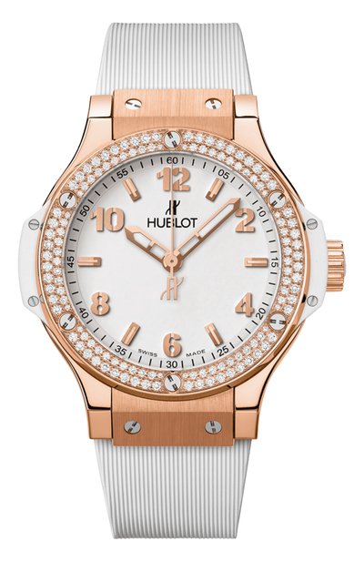 Женские часы gold white diamonds HUBLOT, арт. 361.PE.2010.RW.1104
