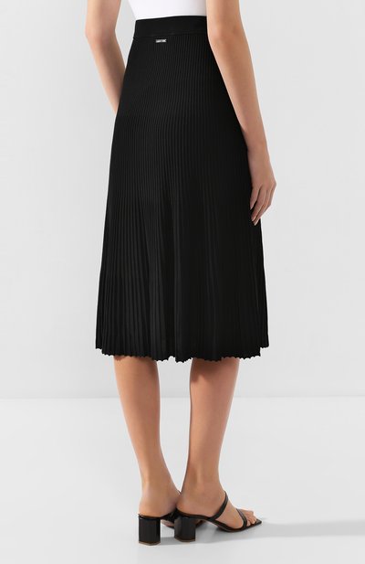 Юбка из вискозы MICHAEL MICHAEL KORS черного цвета по цене 29800 руб., арт. MH97F32BFD, фото 4 Юбка из вискозы MICHAEL MICHAEL KORS, арт. MH97F32BFD, фото 4