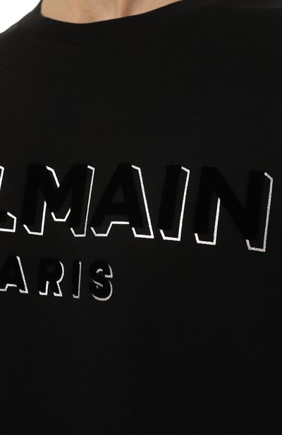 Хлопковая футболка BALMAIN, арт. CH1EG010/BB99, фото 5