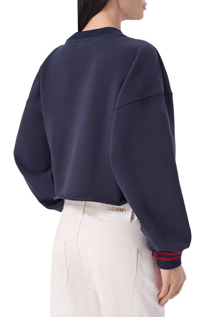 Хлопковый свитшот OFF-WHITE, арт. 0WBA07ES26FLE001, фото 4