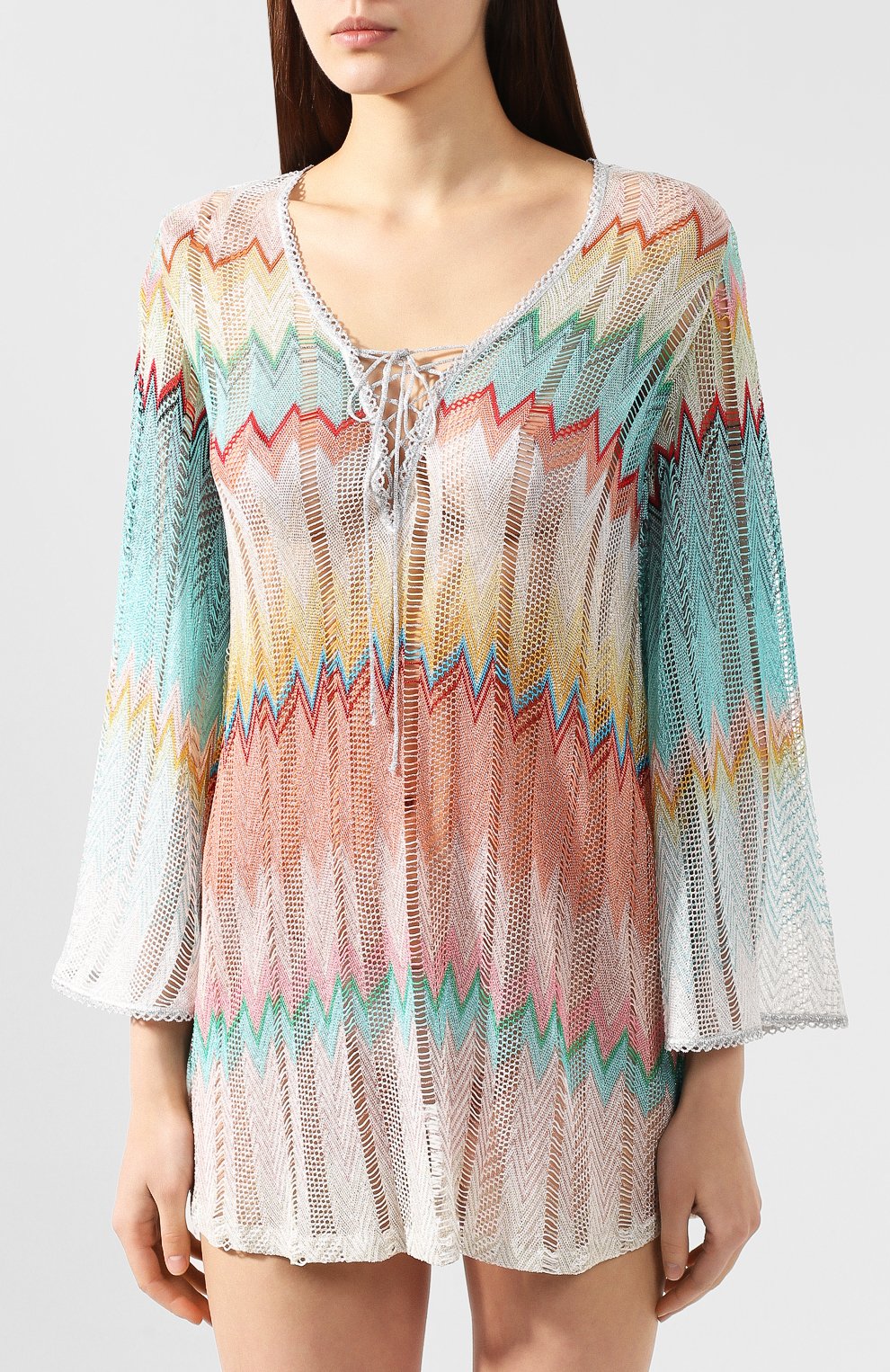 Туника MISSONI разноцветного цвета по цене 49500 руб., арт. MMQ00016/BR003G, фото 3 Туника MISSONI, арт. MMQ00016/BR003G, фото 3