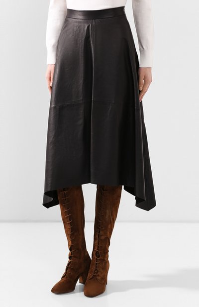 Кожаная юбка BRUNELLO CUCINELLI, арт. M0TANG2911, фото 3