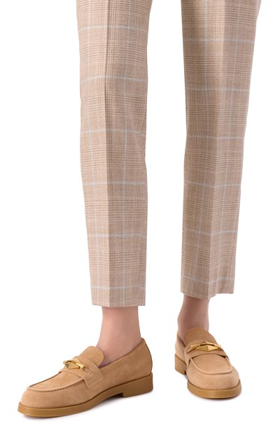 Замшевые лоферы maddie diamond JIMMY CHOO, арт. MADDIE DIAM0ND/UUE, фото 3