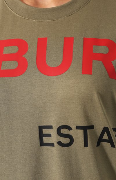 Хлопковая футболка BURBERRY, арт. 8015326, фото 5