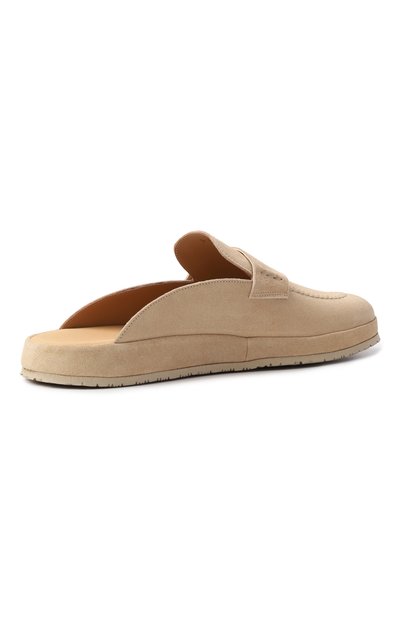 Замшевые домашние туфли FARFALLA бежевого цвета по цене 49950 руб., арт. F5ALI/SUEDE, фото 5 Замшевые домашние туфли FARFALLA, арт. F5ALI/SUEDE, фото 5