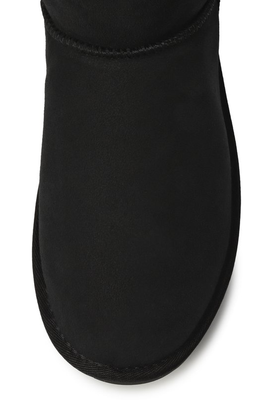 Замшевые угги Platinum Stinger Lo EMU Australia M10002 Чёрный  M10002 Фото 6