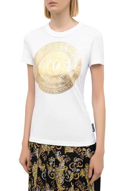 Хлопковая футболка VERSACE JEANS COUTURE, арт. B2HZA7TC-ZDP608 SLIM 47 F0IL/30319, фото 3