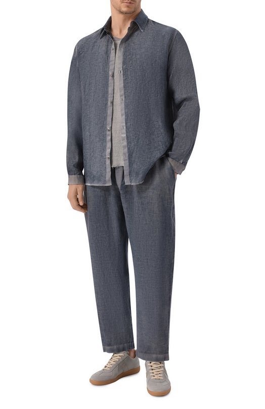 Льняные брюки Never Enough 2B5M272-446/MPA058 SH 0 Серый  2B5M272-446/MPA058 SH 0 Фото 2