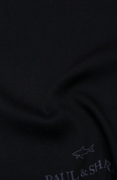 Шерстяной шарф PAUL&SHARK темно-синего цвета по цене 24150 руб., арт. 14317006, фото 4 Шерстяной шарф PAUL&SHARK, арт. 14317006, фото 4