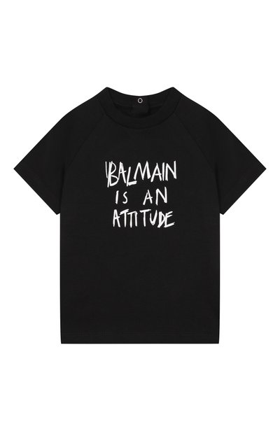 Хлопковая футболка BALMAIN, арт. BZ8301