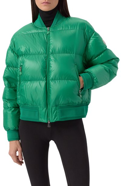 Пуховик merlat MONCLER зеленого цвета по цене 175500 руб., арт. 1A00005/595ZZ, фото 3 Пуховик merlat MONCLER, арт. 1A00005/595ZZ, фото 3
