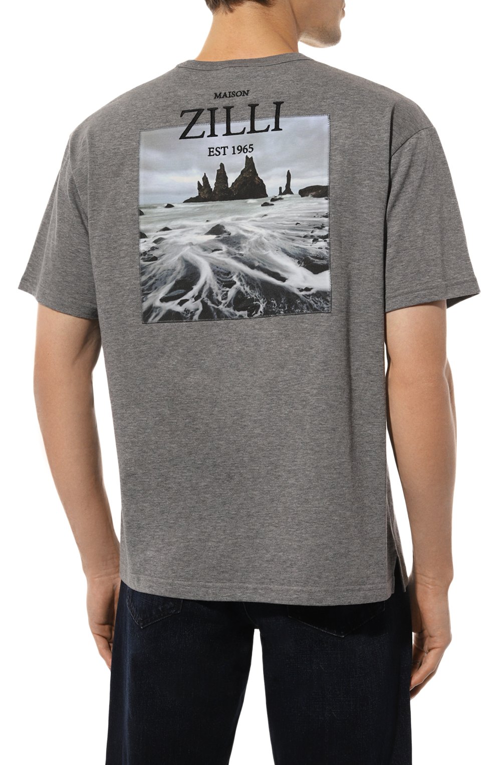 Хлопковая футболка ZILLI, арт. TSR02AM0100VLM004, фото 4