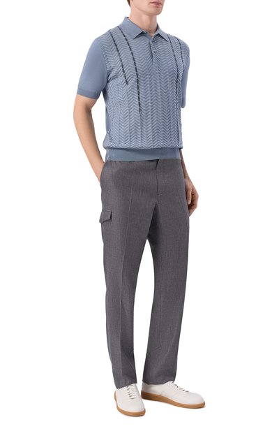 Брюки-карго изо льна и шерсти STEFANO RICCI, арт. M1T6100142/B127HA, фото 2