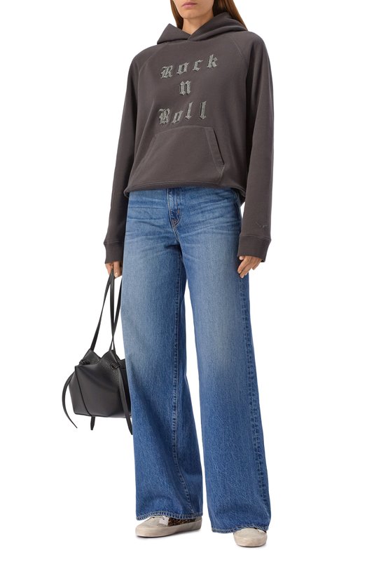 Хлопковое худи Zadig and Voltaire JWSS01607 Серый  JWSS01607 Фото 2