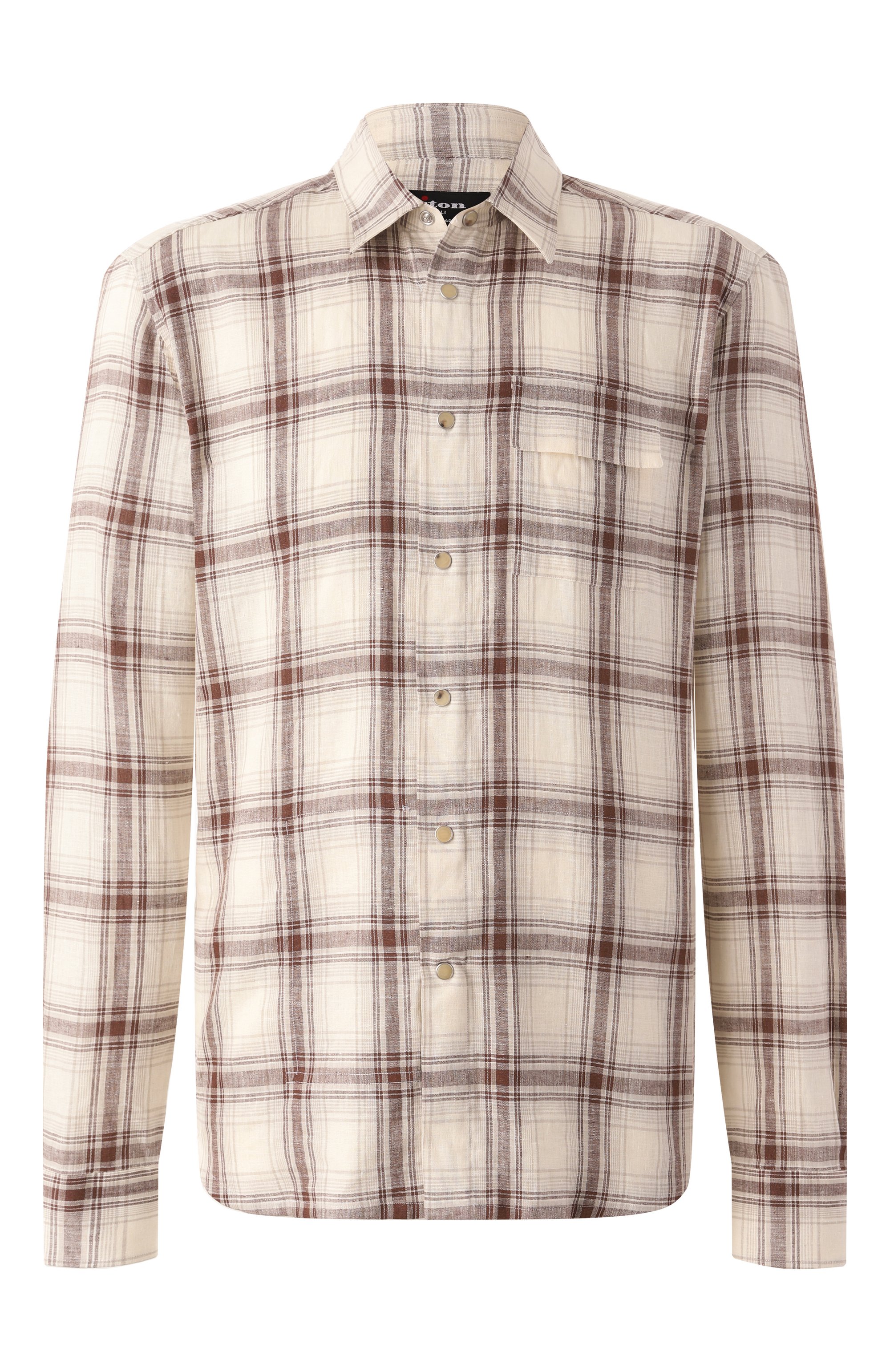 Льняная рубашка KITON, арт. UMCBUBAH0926606, фото 1