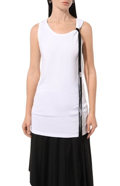 Хлопковая майка ANN DEMEULEMEESTER, арт. 2402-W-JT020-35-FA045-001, фото 3