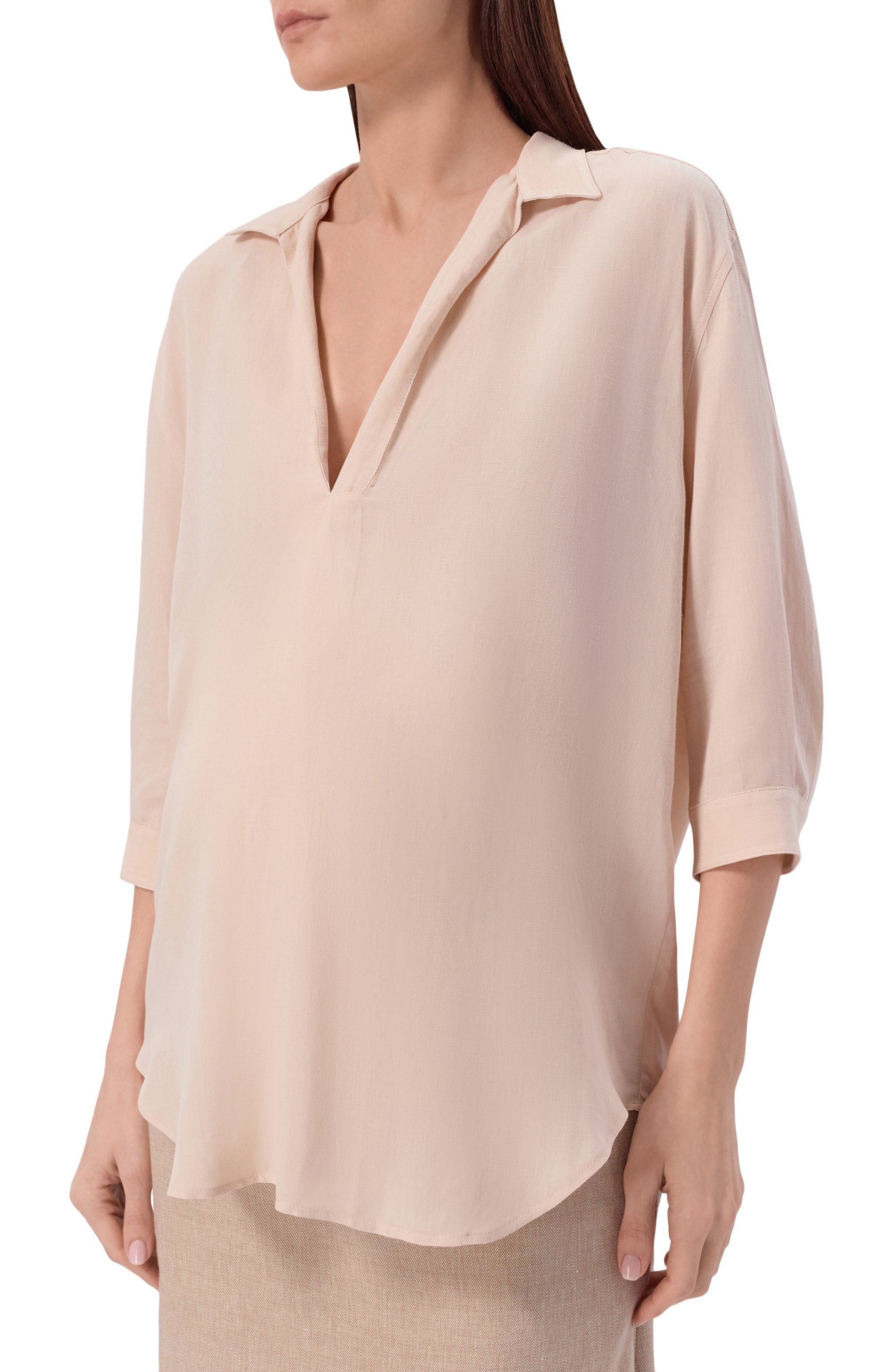 Рубашка из вискозы и льна PIETRO BRUNELLI, арт. CA0207/LI0TUS, фото 3