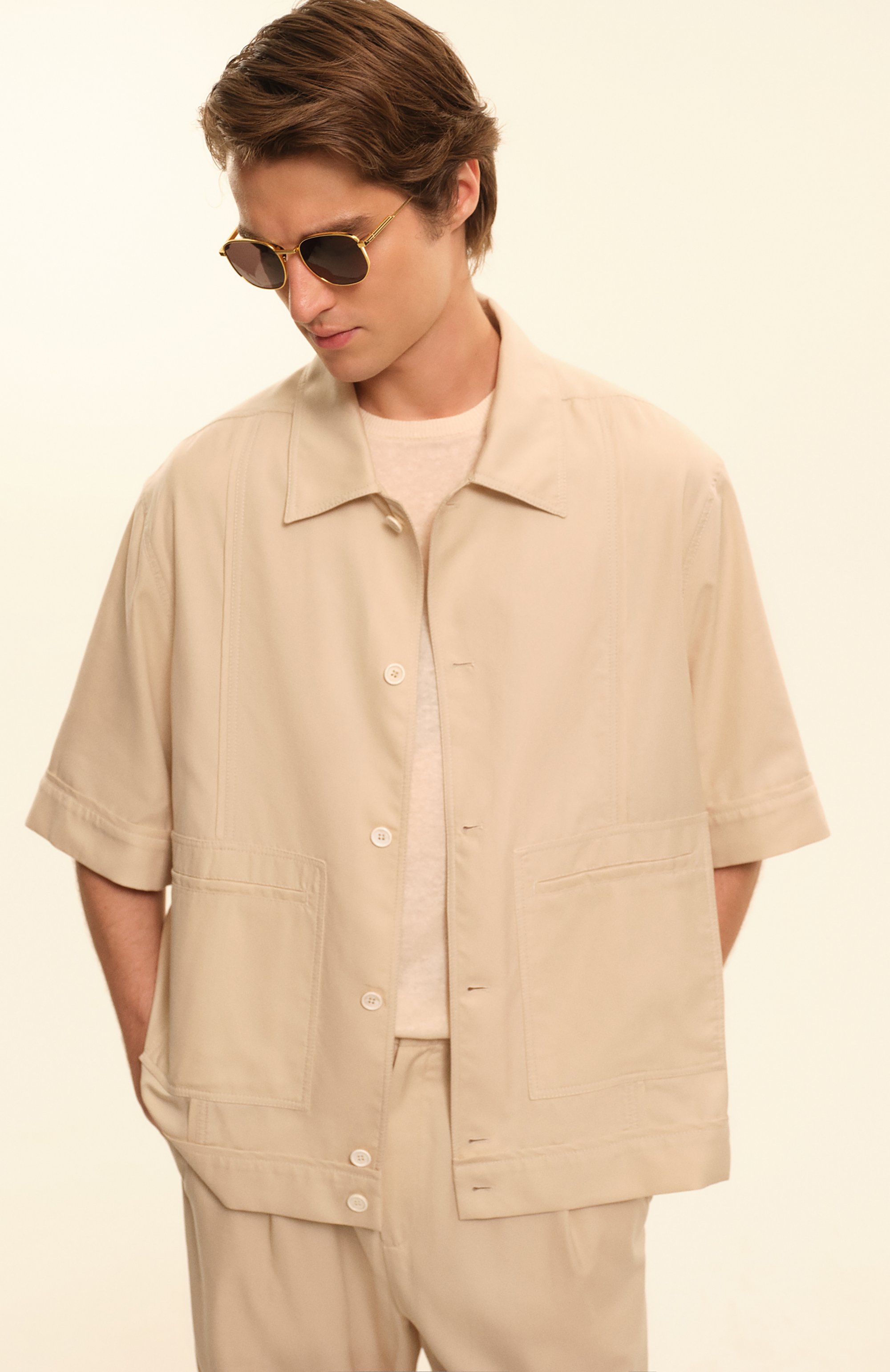 Рубашка из хлопка и шелка MVST, арт. 25E/X1P/0/G041/0207, фото 7