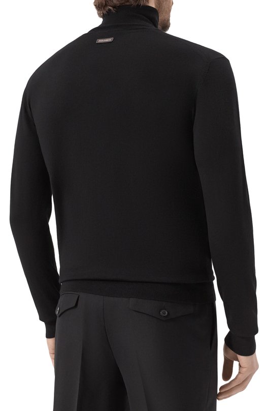 Шерстяная водолазка Dolce & Gabbana GXW05T/JCVZS Чёрный  GXW05T/JCVZS Фото 4