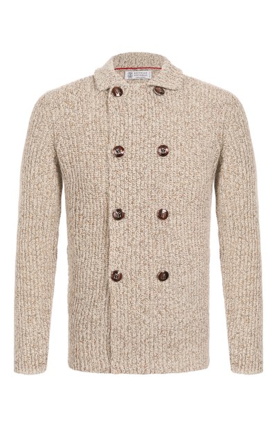 Мужской кардиган из шерсти и шелка BRUNELLO CUCINELLI, арт. MRI55501