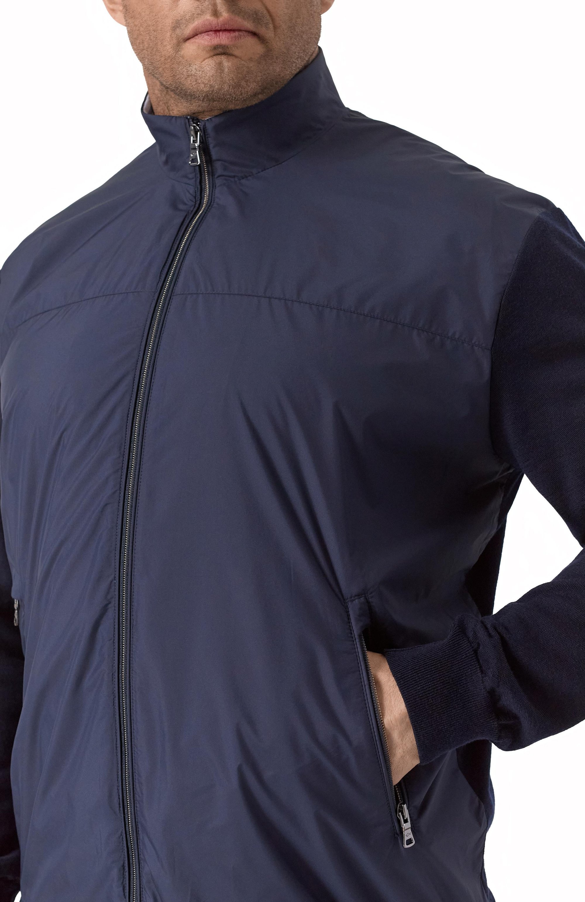 Комбинированный кардиган PAUL&SHARK темно-синего цвета по цене 99450 руб., арт. 25411721, фото 5 Комбинированный кардиган PAUL&SHARK, арт. 25411721, фото 5