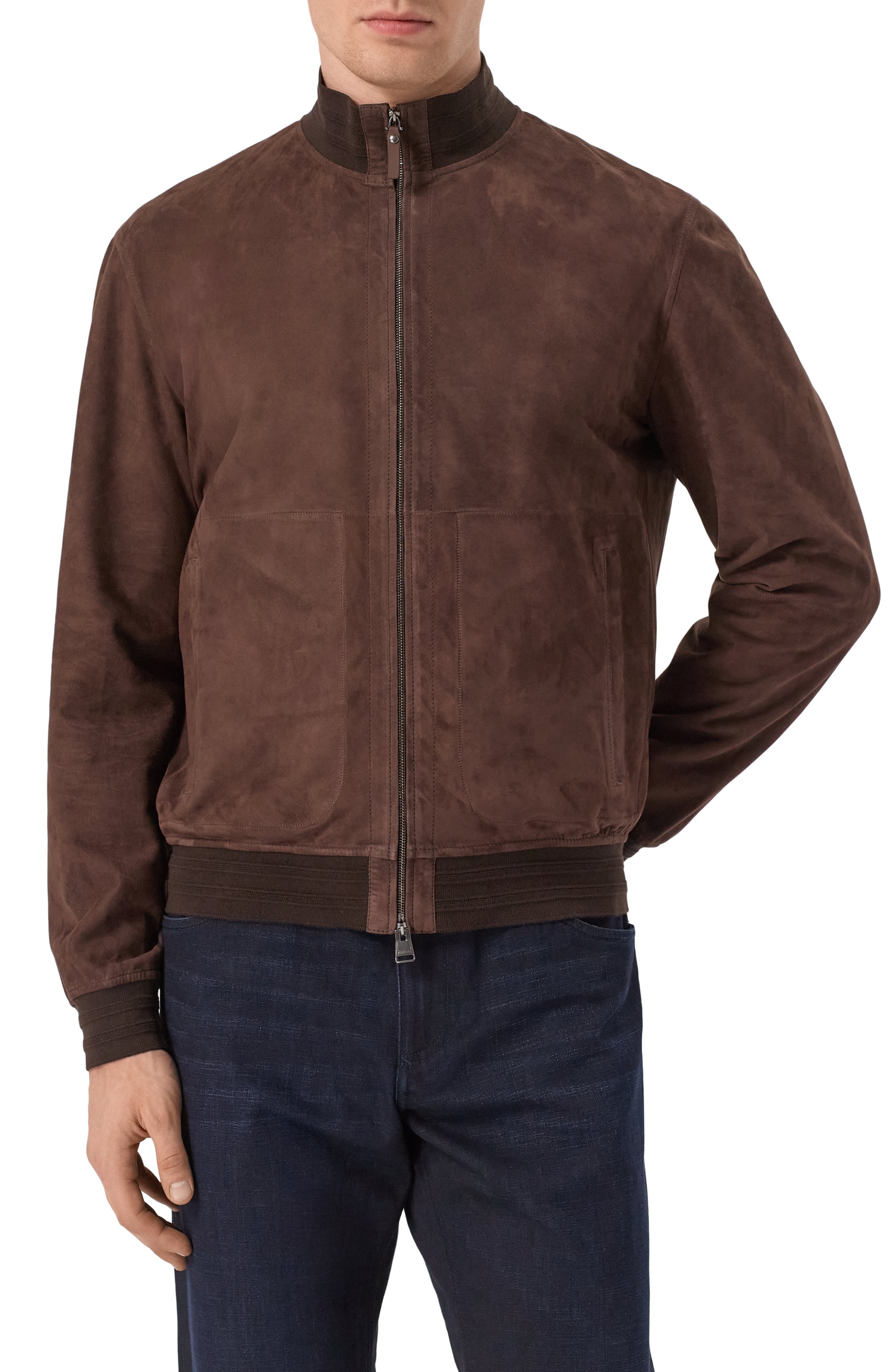 Замшевый бомбер CANALI, арт. O70443-LE00281, фото 3