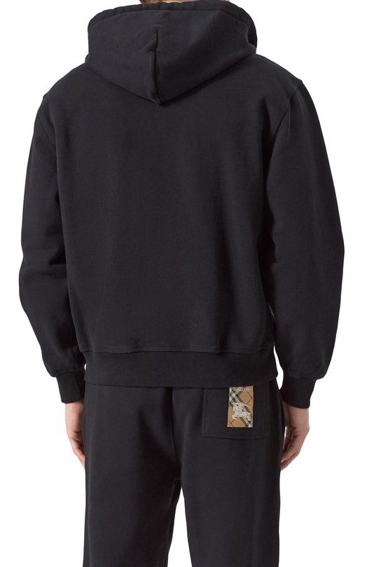Хлопковая толстовка Burberry 8100753 Чёрный  8100753 Фото 4