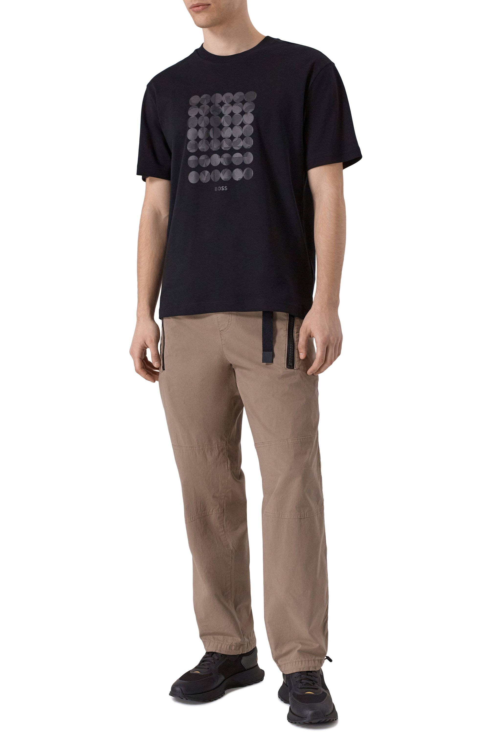 Хлопковые брюки HUGO, арт. 50534636, фото 2